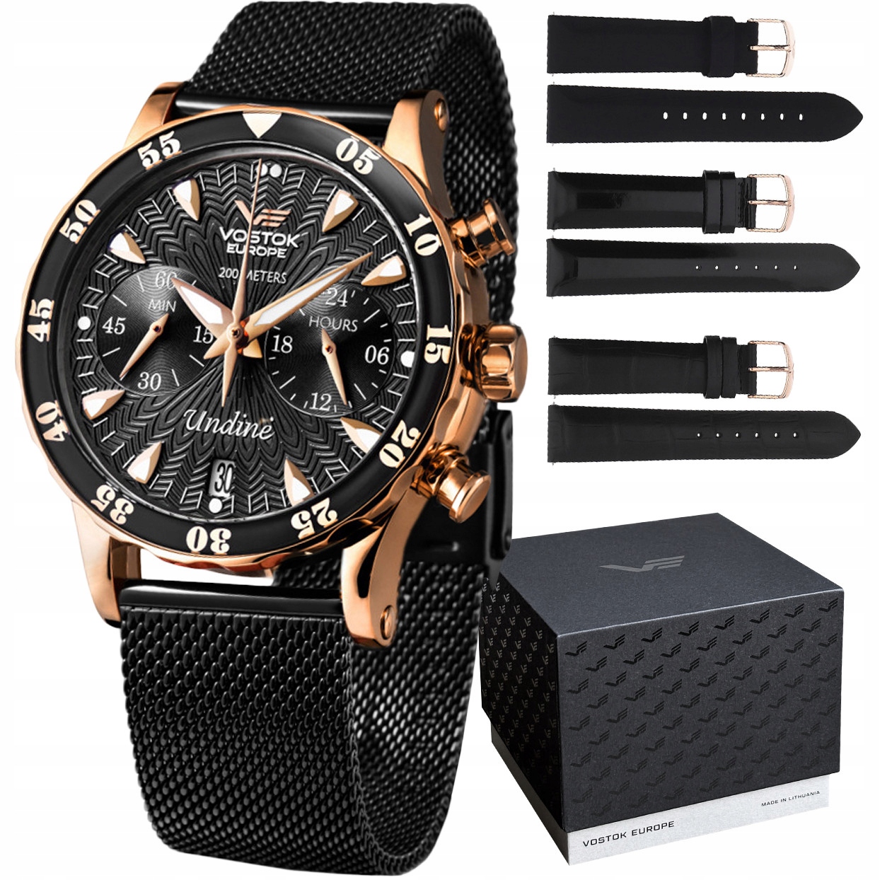 Dámské hodinky Vostok Europe VK64-515B568B1 černé