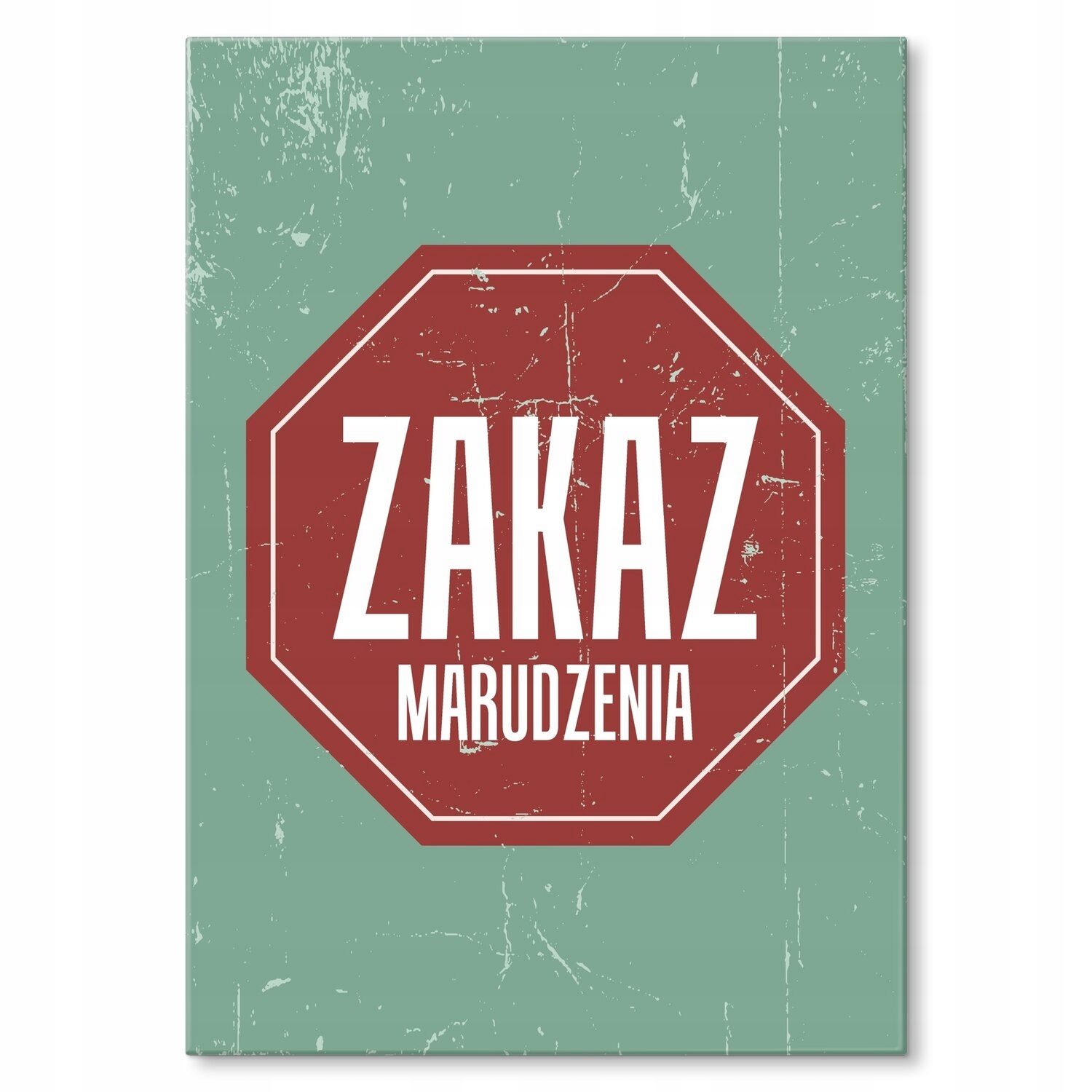 Kovový plakát zákaz kňučení Dárek 42 x 59 cm