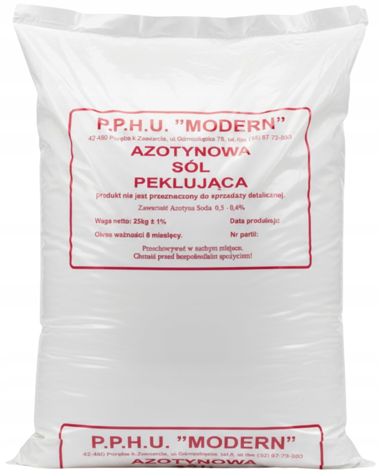 Rychlosůl Peklosól Peklowa pro peklování Kvalita 25 kg