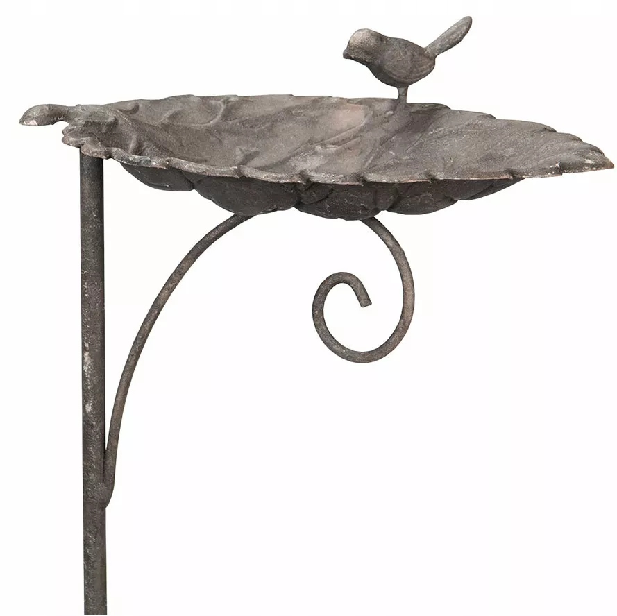 Poidełko Dla Ptaków Ogrodowe do wbicia ogrodu metalowe duże miska poidło