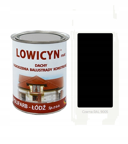 

Lowicyn 5l dach ocynk Czarny Ral 9005 Mat