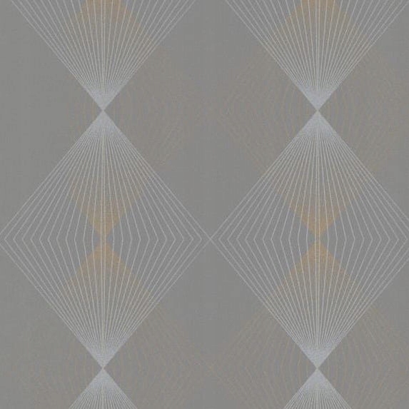 

Tapeta 10085-10 Szara - Złoty i Srebrny Wzór