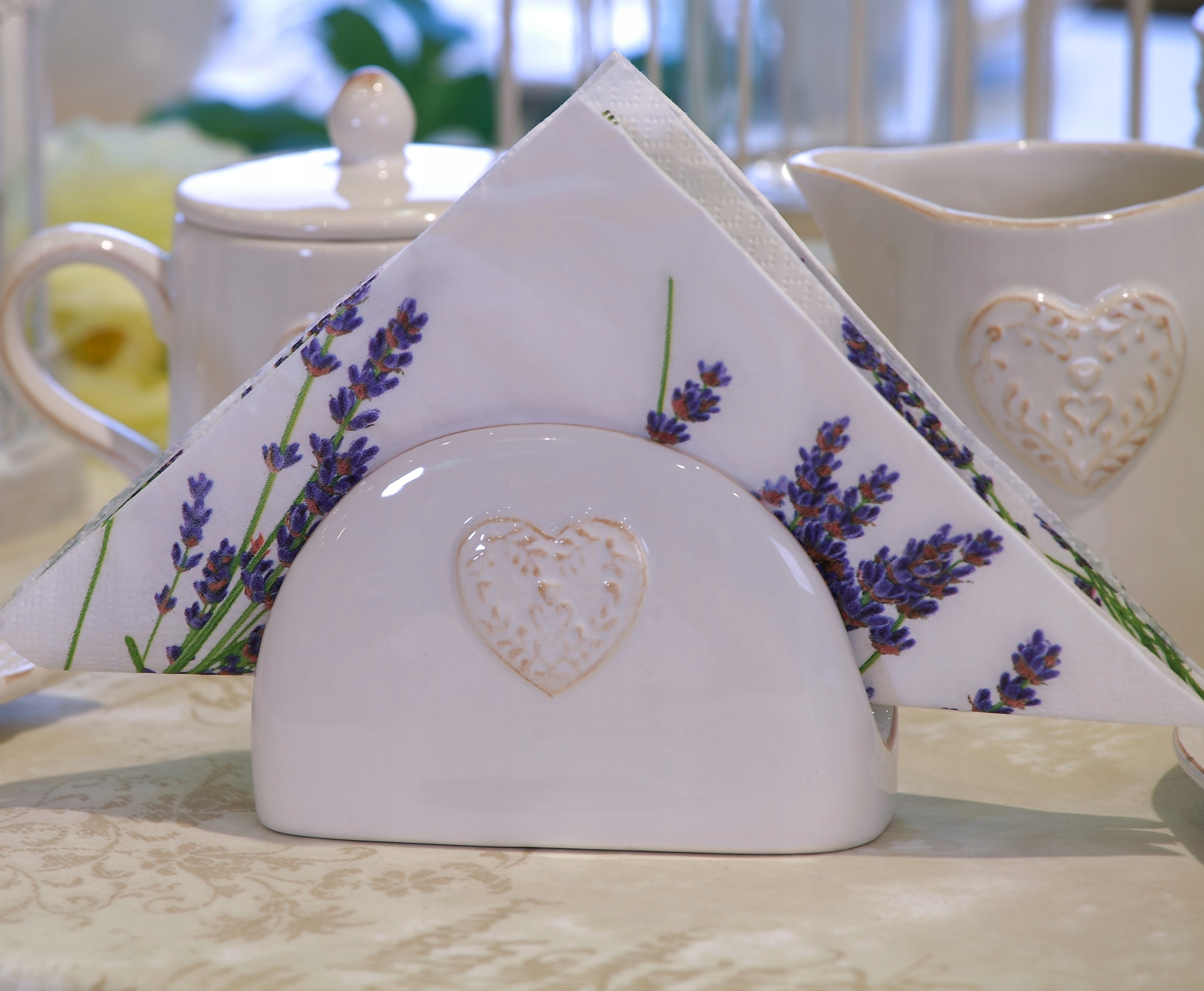 SERWETNIK CERAMICZNY, SERWETNIK Z SERCEM