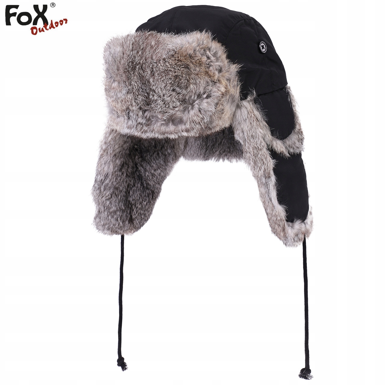 CZAPKA USZATKA FUTRZANA ZIMOWA USZANKA FOX L Nazwa koloru producenta Black