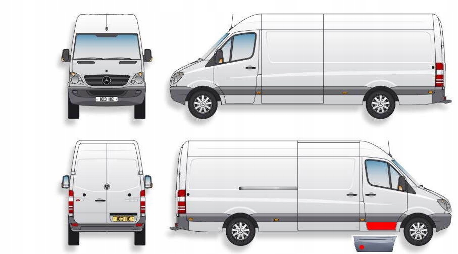DRZWI PRZOD P L REPERATURKA VW CRAFTER 2E 05 Sheet Thickness 0 9 mm