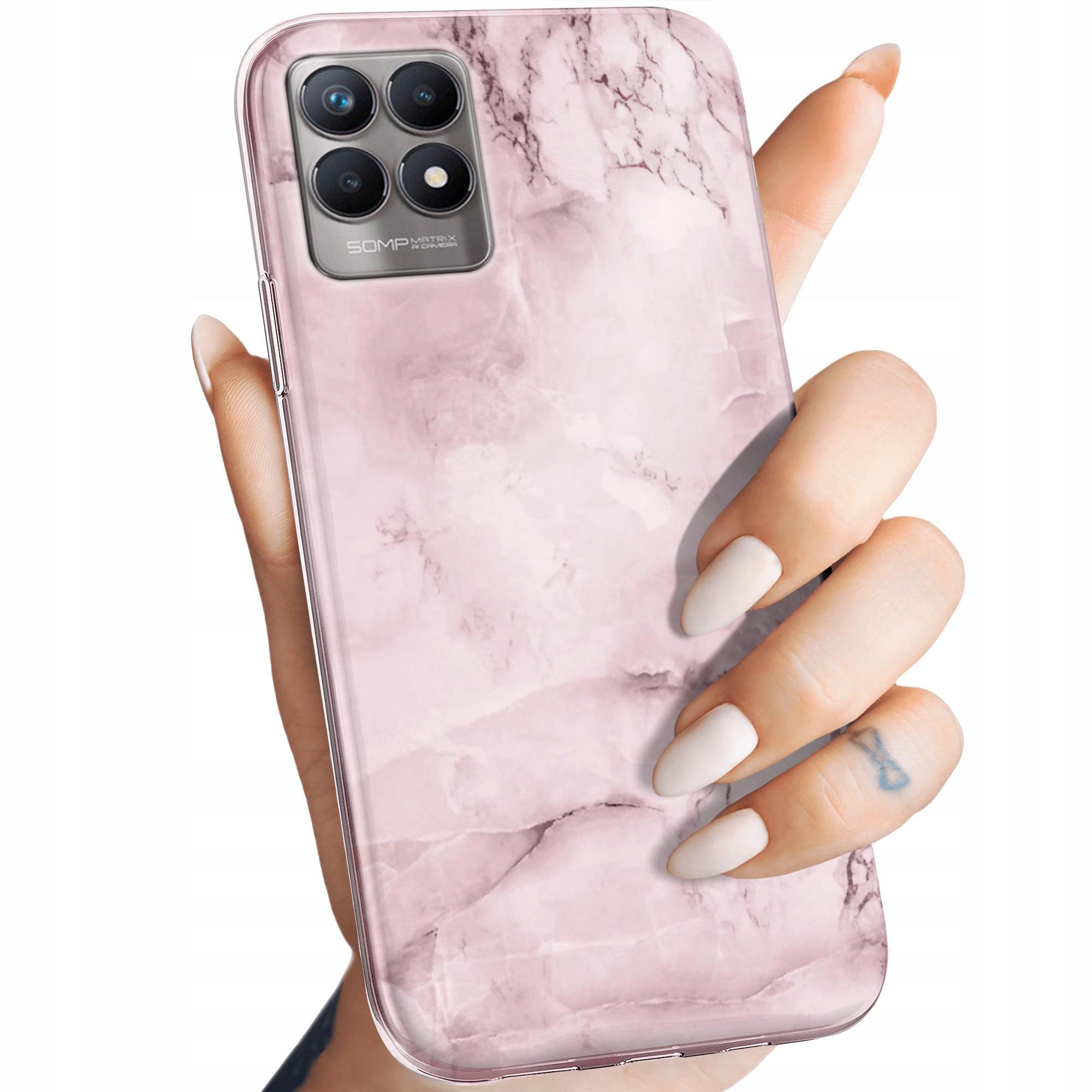 

Etui do Realme 8I Różowe Obudowa Case