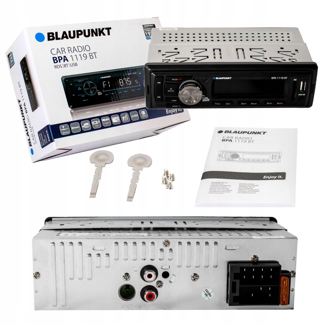 RADIO BLAUPUNKT BPA 1119BT AUX USB SD RDS MP3 BT Model BPA1119BT