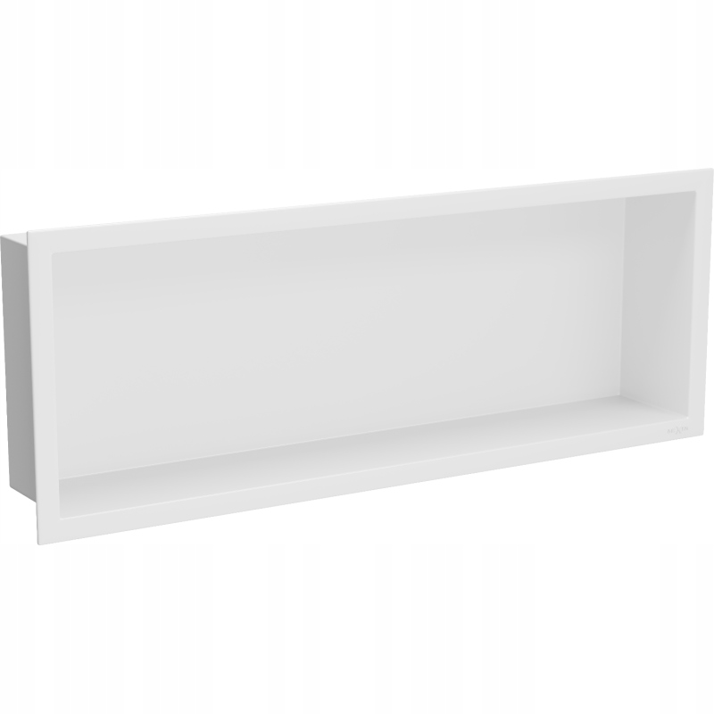 Mexen X-Wall-R zapustená polička s okrajom 60 x 20 cm, biela