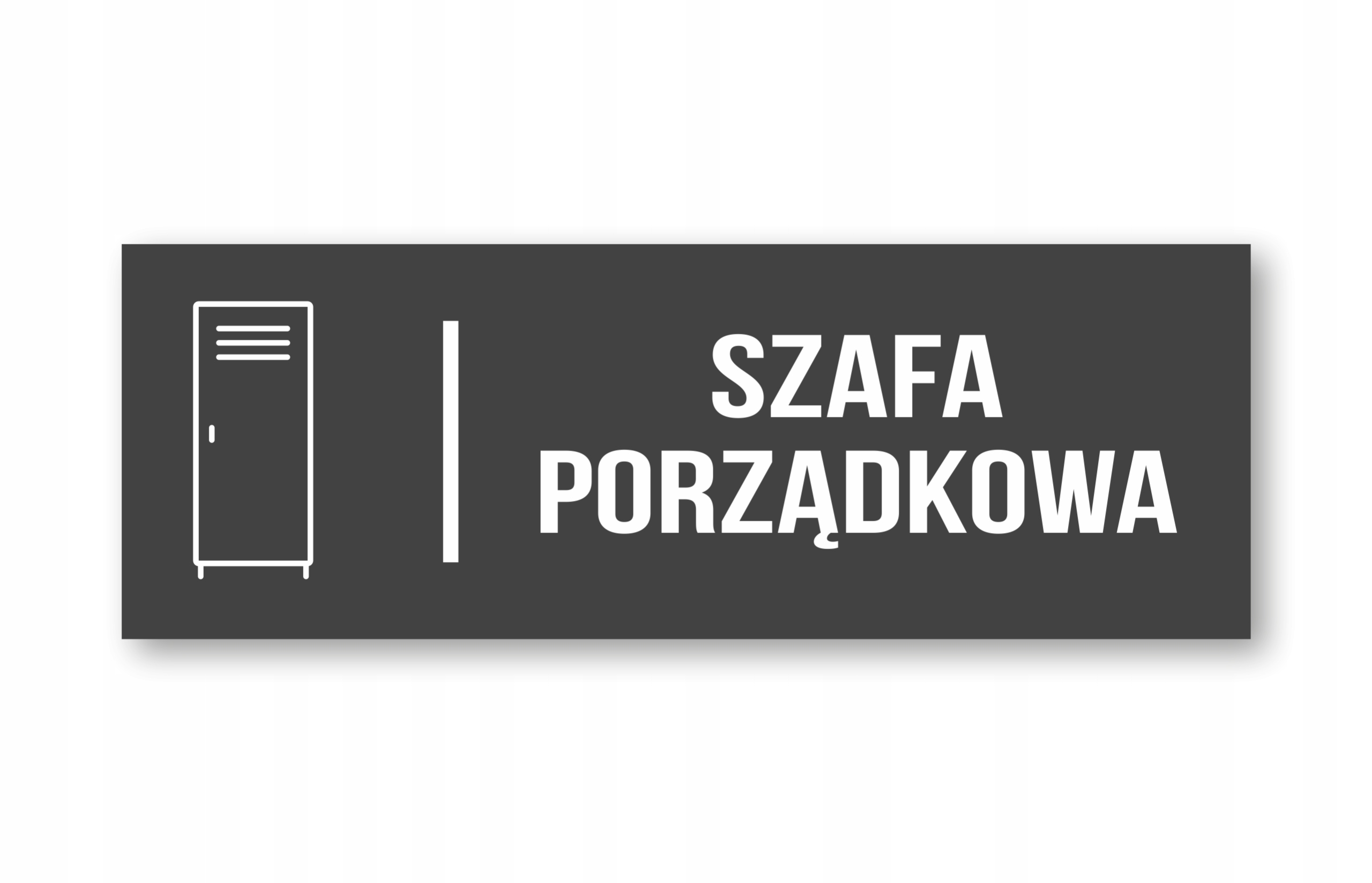 

Tabliczka Szafa Porządkowa 20x7cm Pcv 3mm Uv