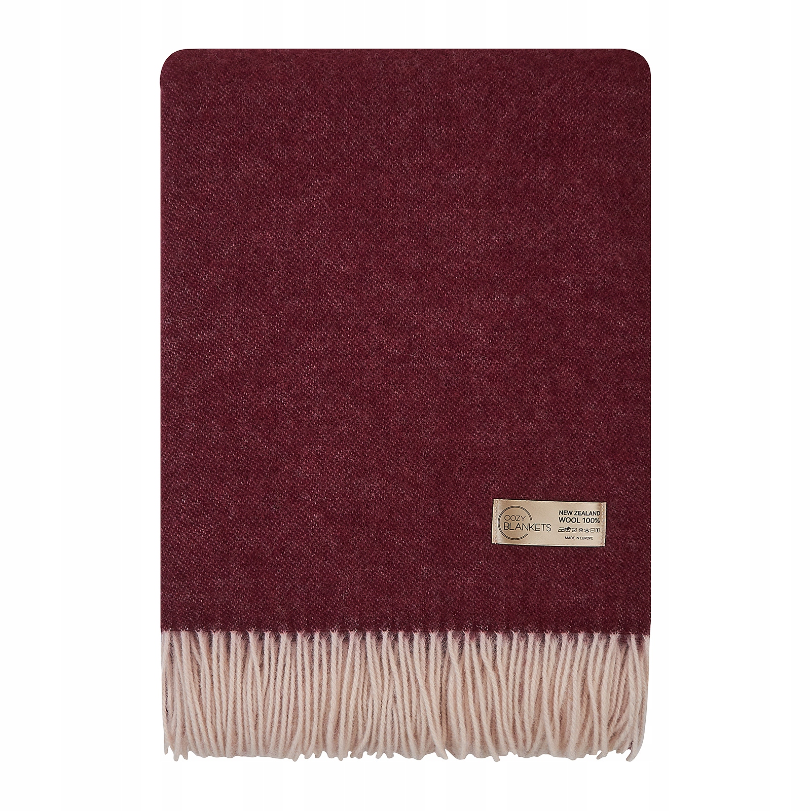 Koc Wełniany cieply 100% wełna nowozelandzka170x200cm Cozy Blankets