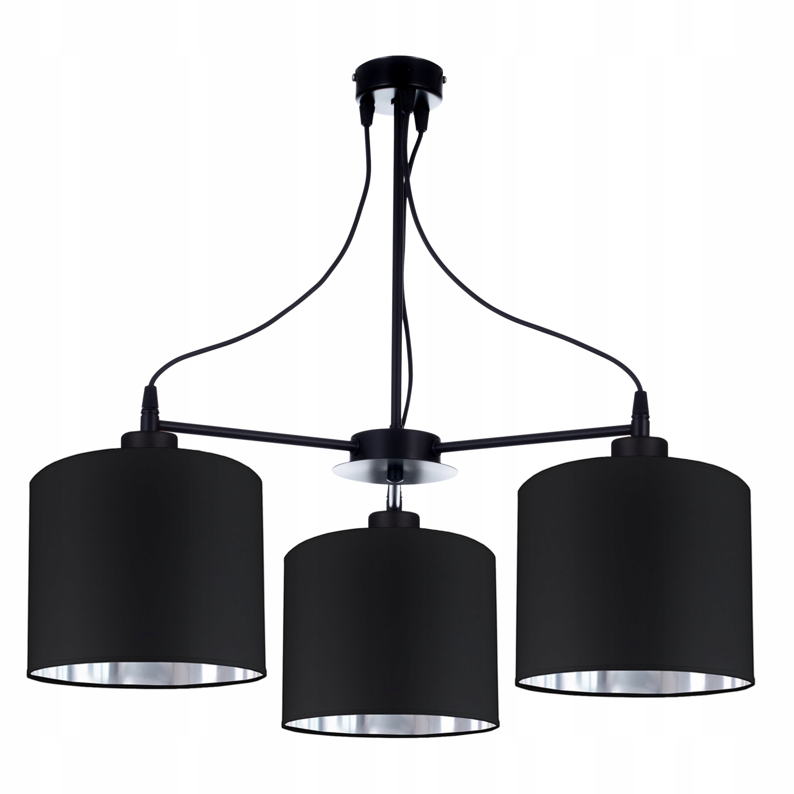 

Lampa Plafon Sufitowa Żyrandol Nowoczesna Czarna