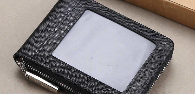 PORTFELE SKÓRZANY MĘSKI ELEGANCKI MAŁY KLASYCZNY Zapięcie zamek