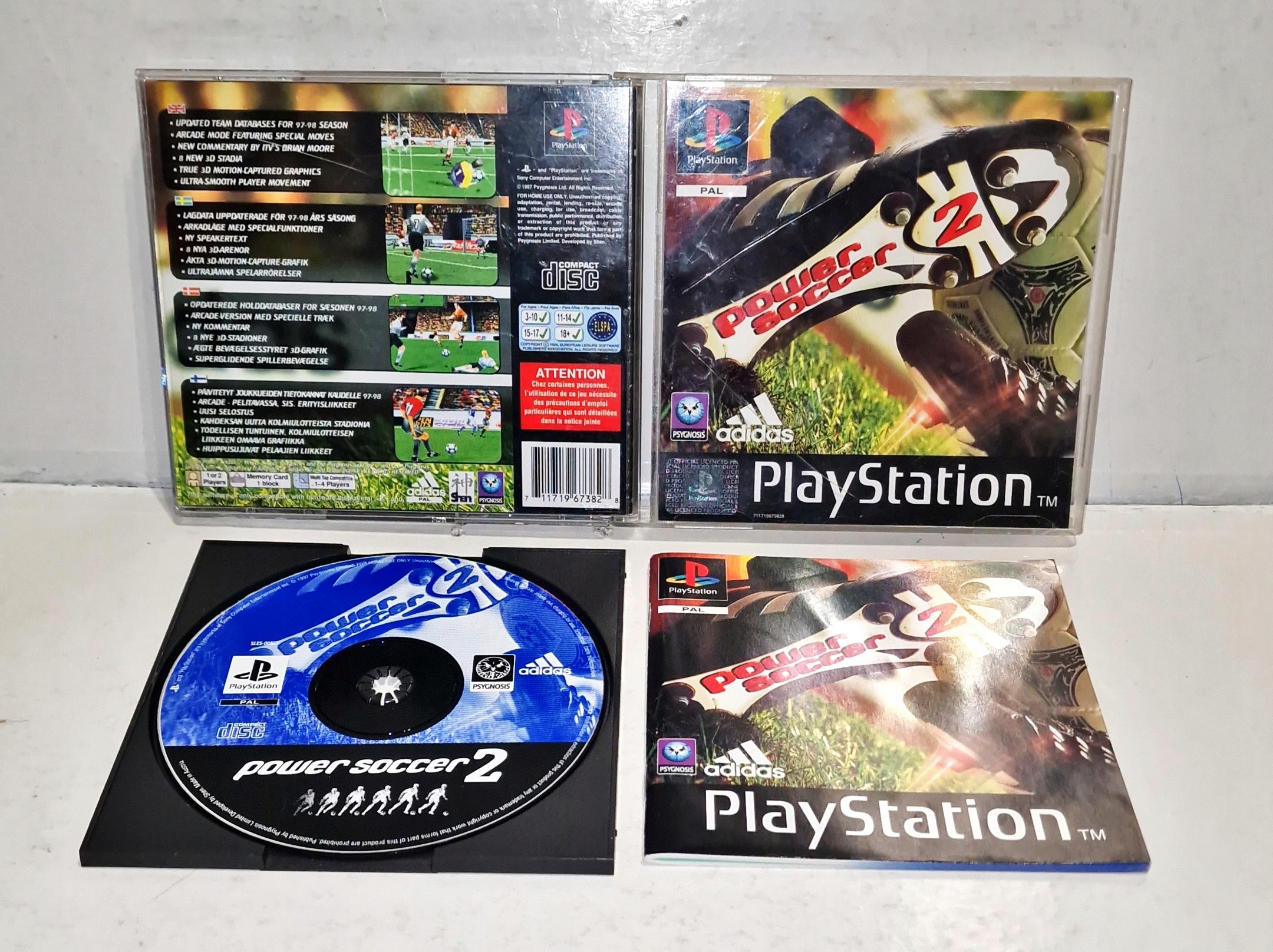 Gra ADIDAS POWER SOCCER 2 PSX 3XA