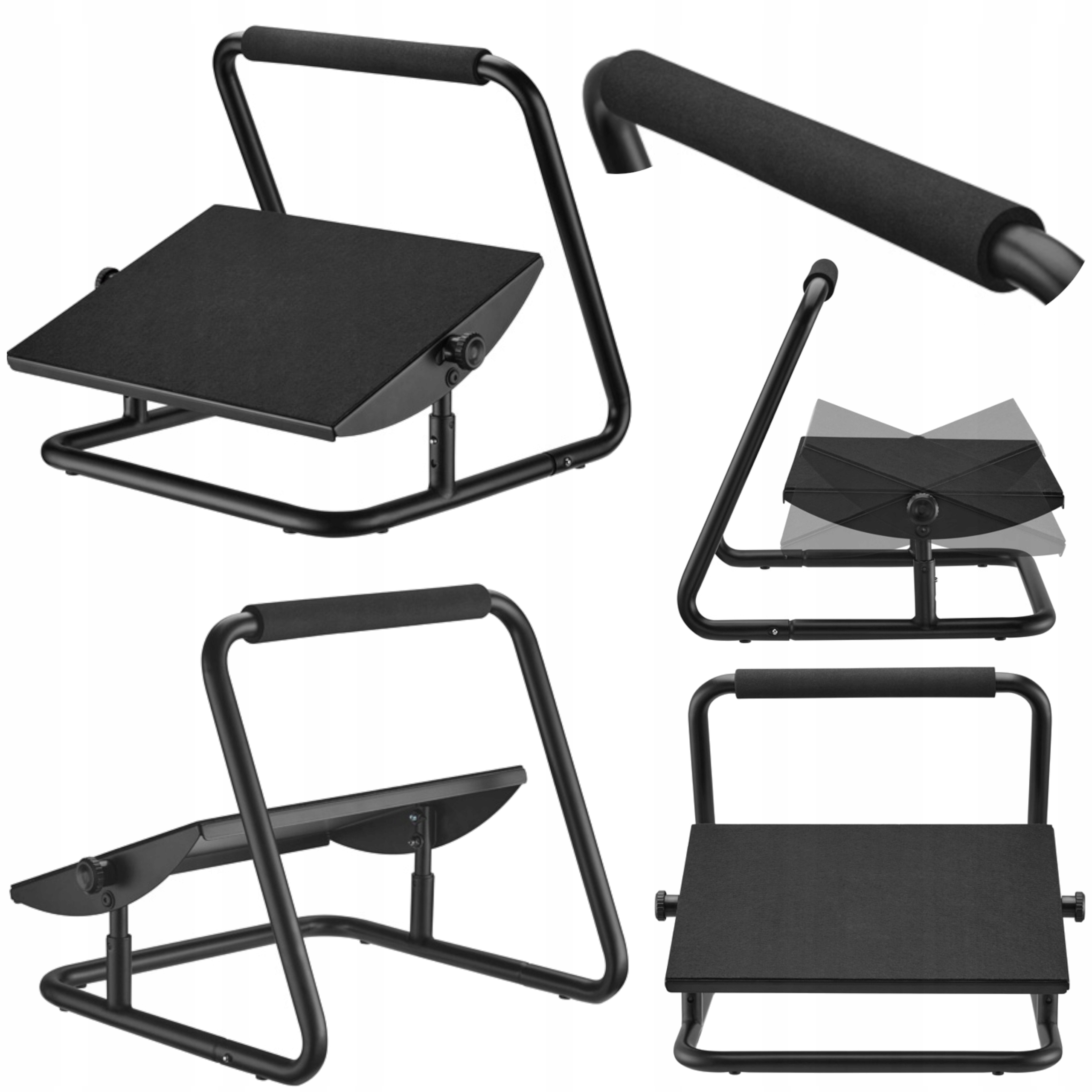 Podnóżek ergonomiczny pod nogi Powerton WPEFR1 regulacja czarny