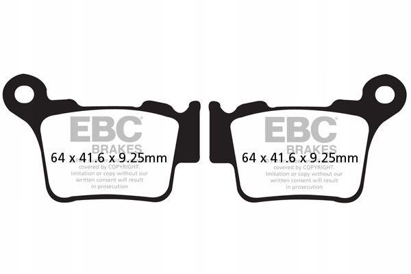 Brzdové destičky Ebc FA368R (sada. na 1 kotouče) (ekvivalent Prox 37.202302)