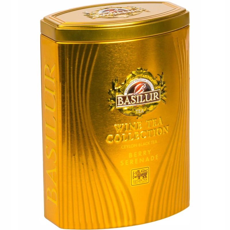 Levně Čaj Černý cejlonský Víno Sangria Jablko plechovka Basilur Dárek 75 g