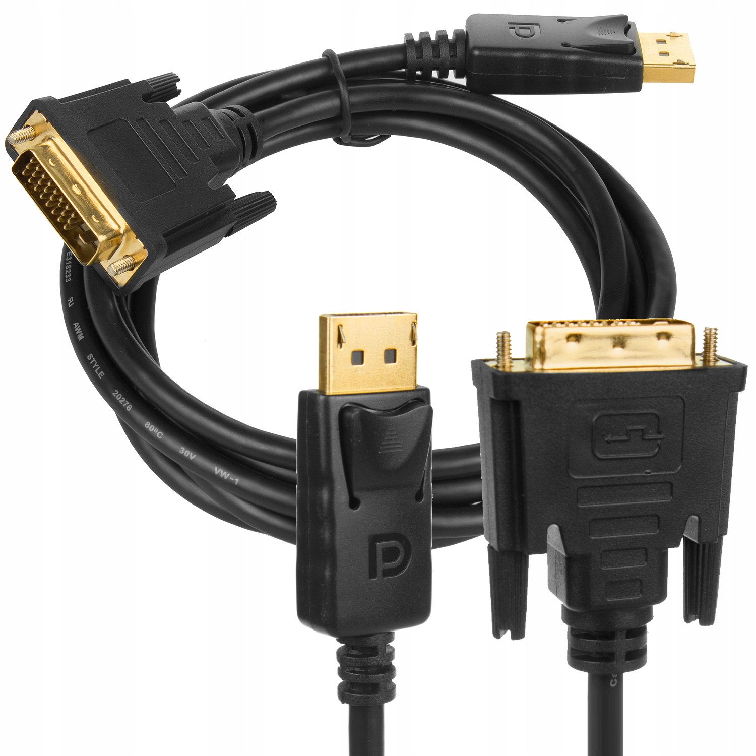 

Kabel przejściówka Display Port do DVI 4K/30Hz