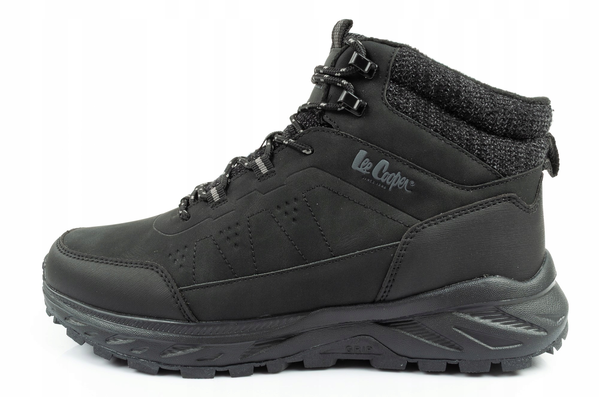 Zimní Boty Lee Cooper Pánské Trekové Černé Nad Kotník Zateplené Fleecem