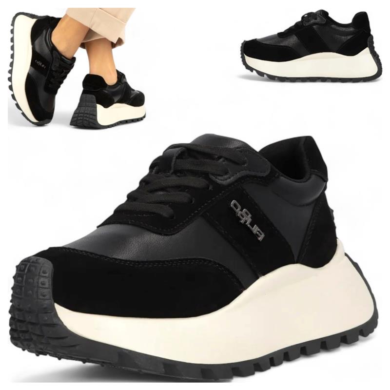 Dámské kožené tenisky 41 Filippo Pohodlné podzimní polobotky se šněrováním