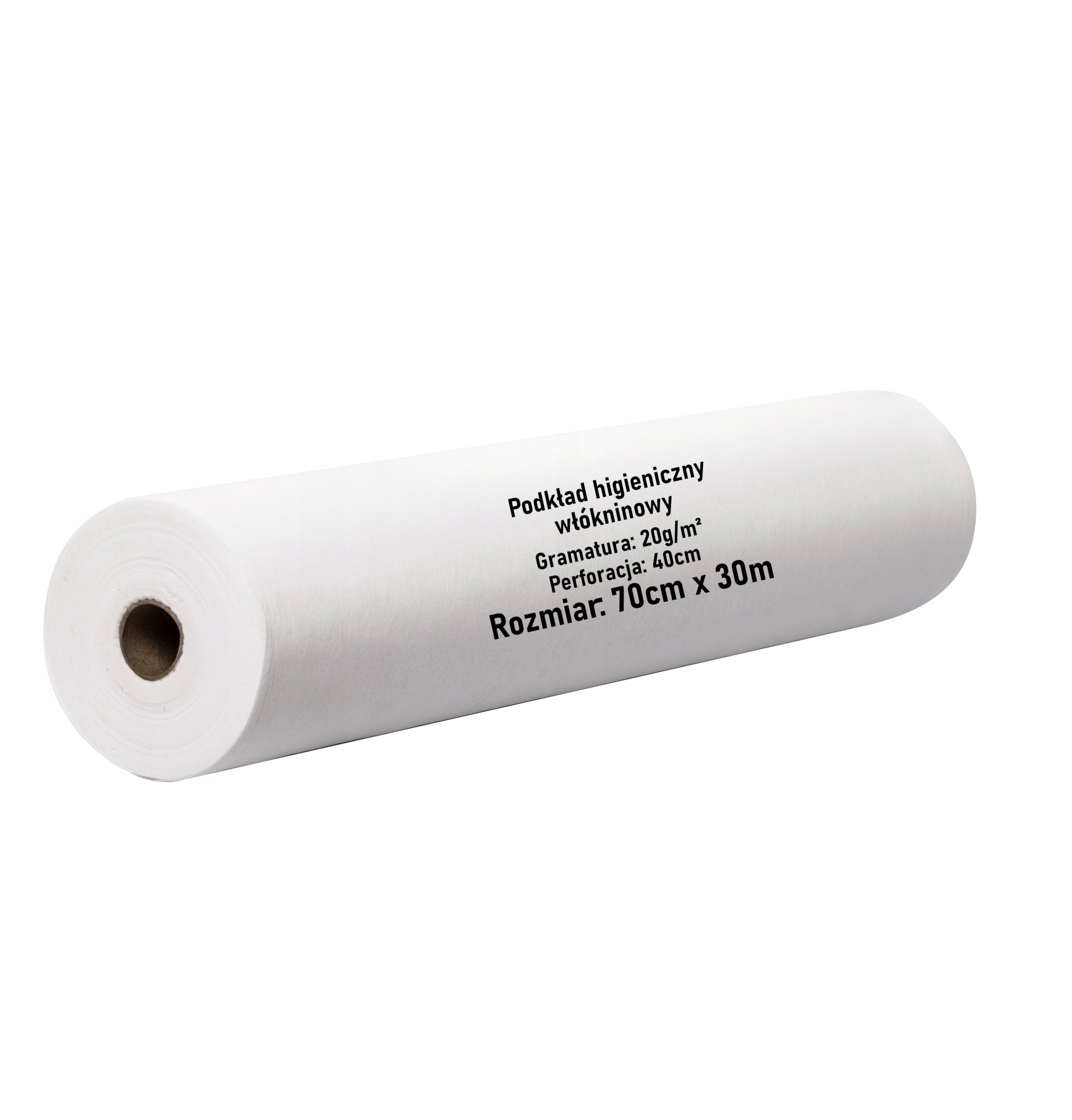 

Prześcieradło jednorazowe z włókniny 70cm x 30m