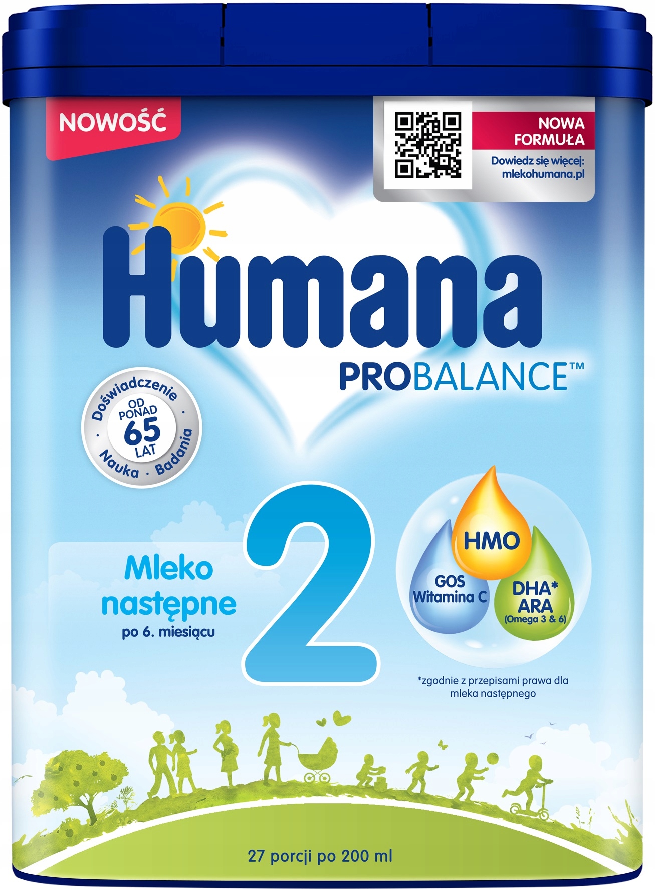 HUMANA Pro Balance 2 mleko modyfikowane następne 750g od 6 msc.