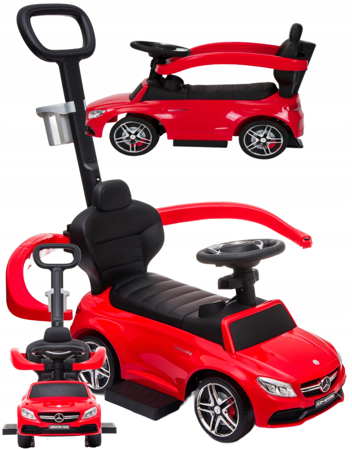 MERCEDES jeździk samochód dla dzieci PROWADNICA BARIERKA pojazd do siadania