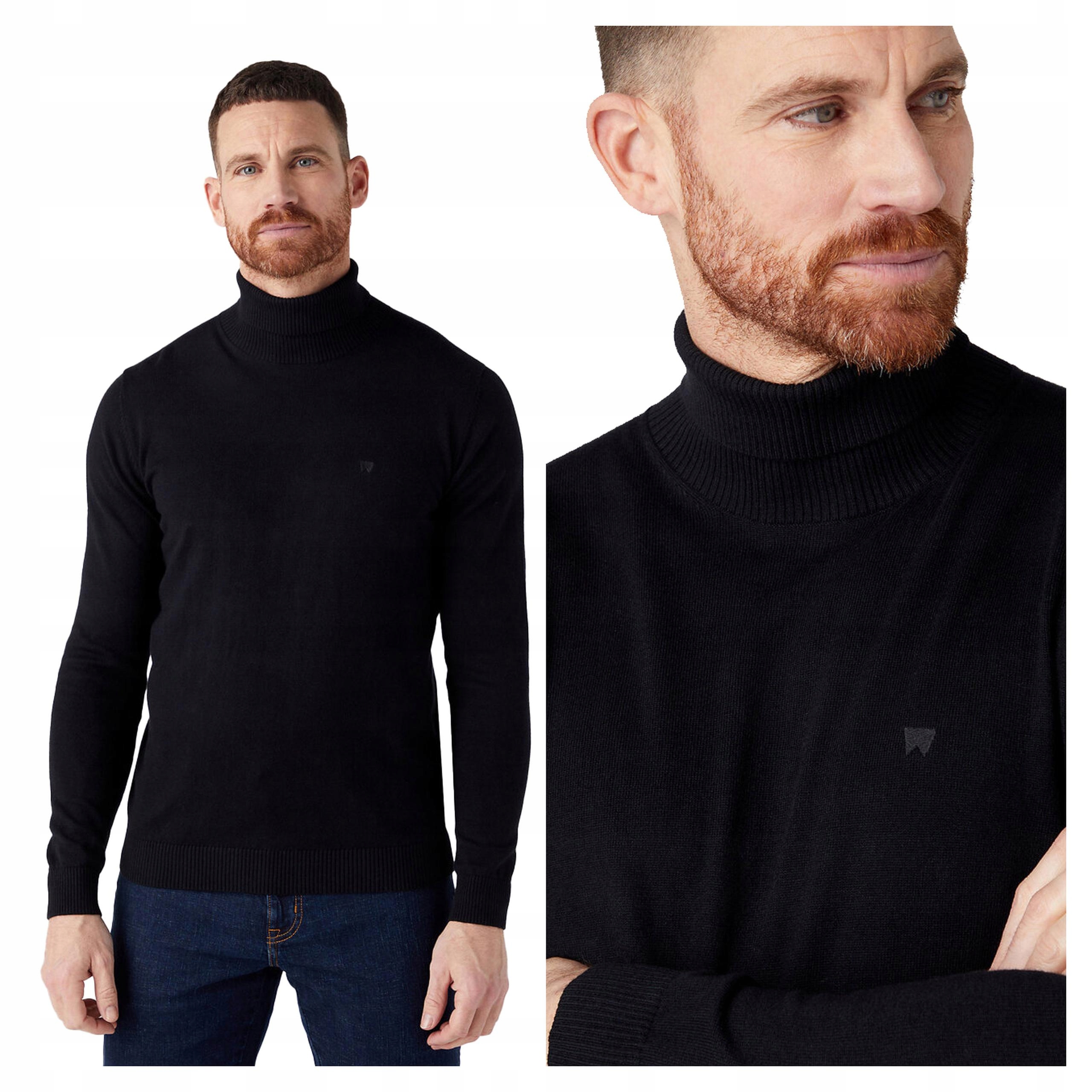 Pánský svetr Wrangler Roll Neck Knit L