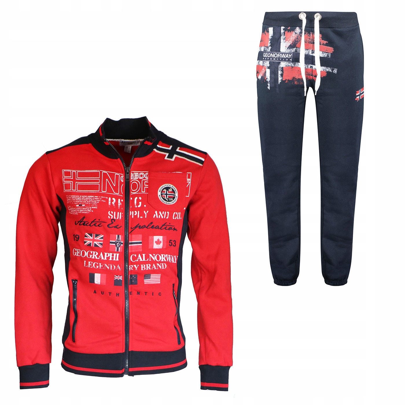 Geographical Norway souprava pánská Gerinos/mapote XXL červená