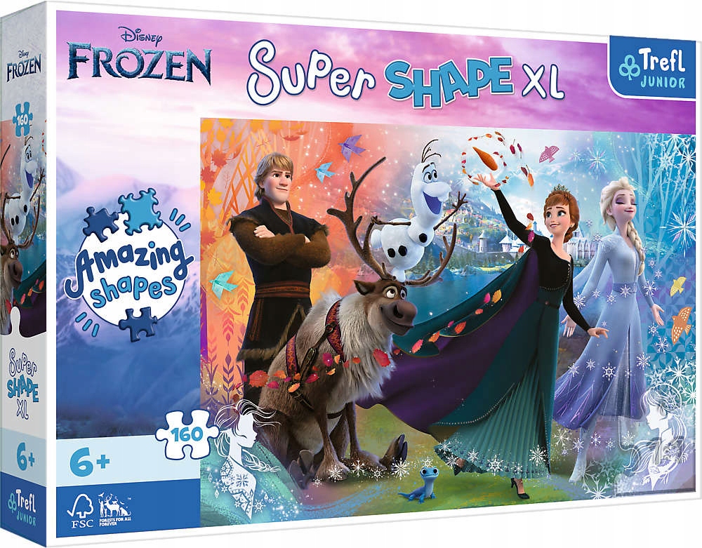 

Puzzle 160 El Shapes XL Kraina Lodu Disney