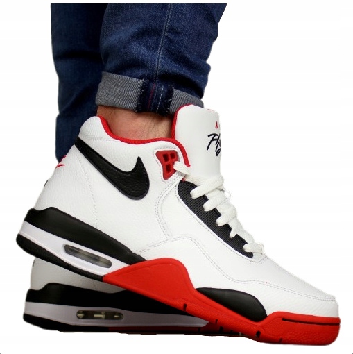 buty męskie Nike Air Flight Oryginał Skóra jesień zima do kosza