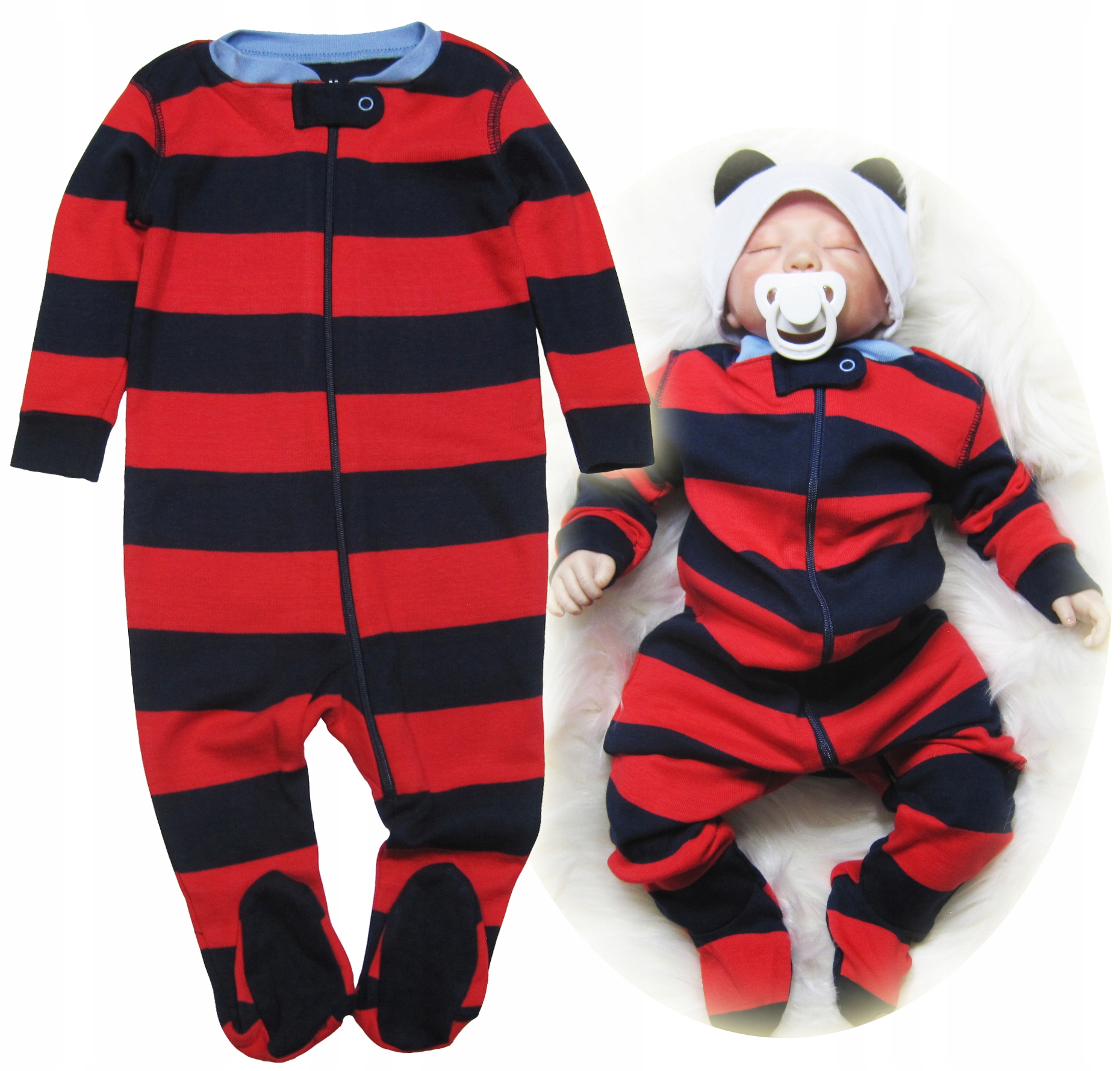 Bawełniany Pajac Pajacyk na SUWAK BIO DDF 6* 68