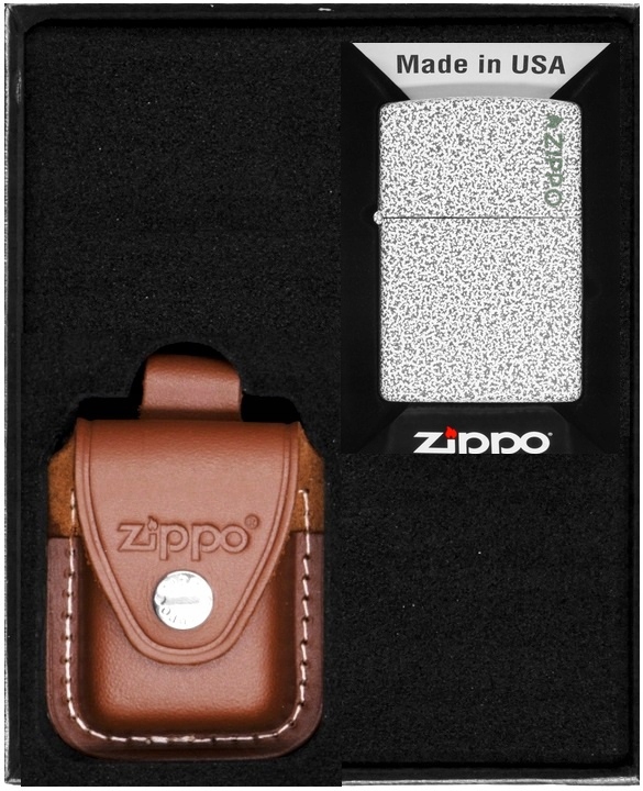 Sada Zippo Zapalovač Glacier Logo Dárkový No4