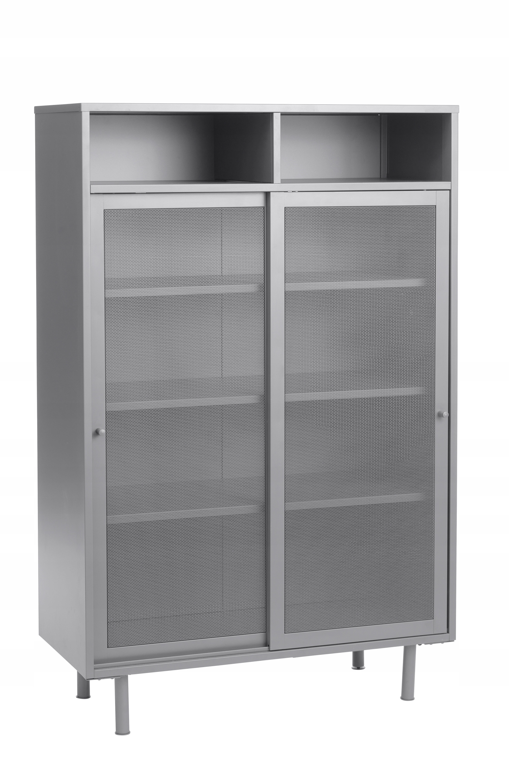 Szafka Metalowa do Półka Szara Półka 90x40cm Scandi Veep Unique Premium