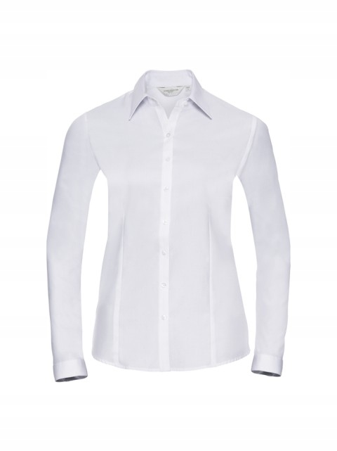 Dámská košile s dlouhým rukávem s jedličkou Russell Bílá M