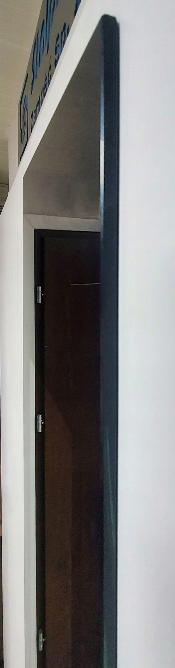 Drzwi wejściowe 72 mm SI-04CP GLASS PREMIUM BLACK ORZECH 90 LEWE Strona lewe