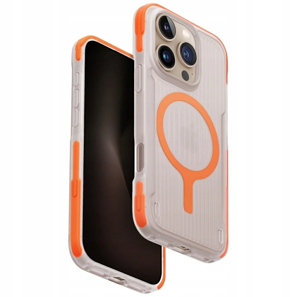 Pouzdro Uniq Combat Active Magclick Charging pro iPhone 16 Pro oranžové