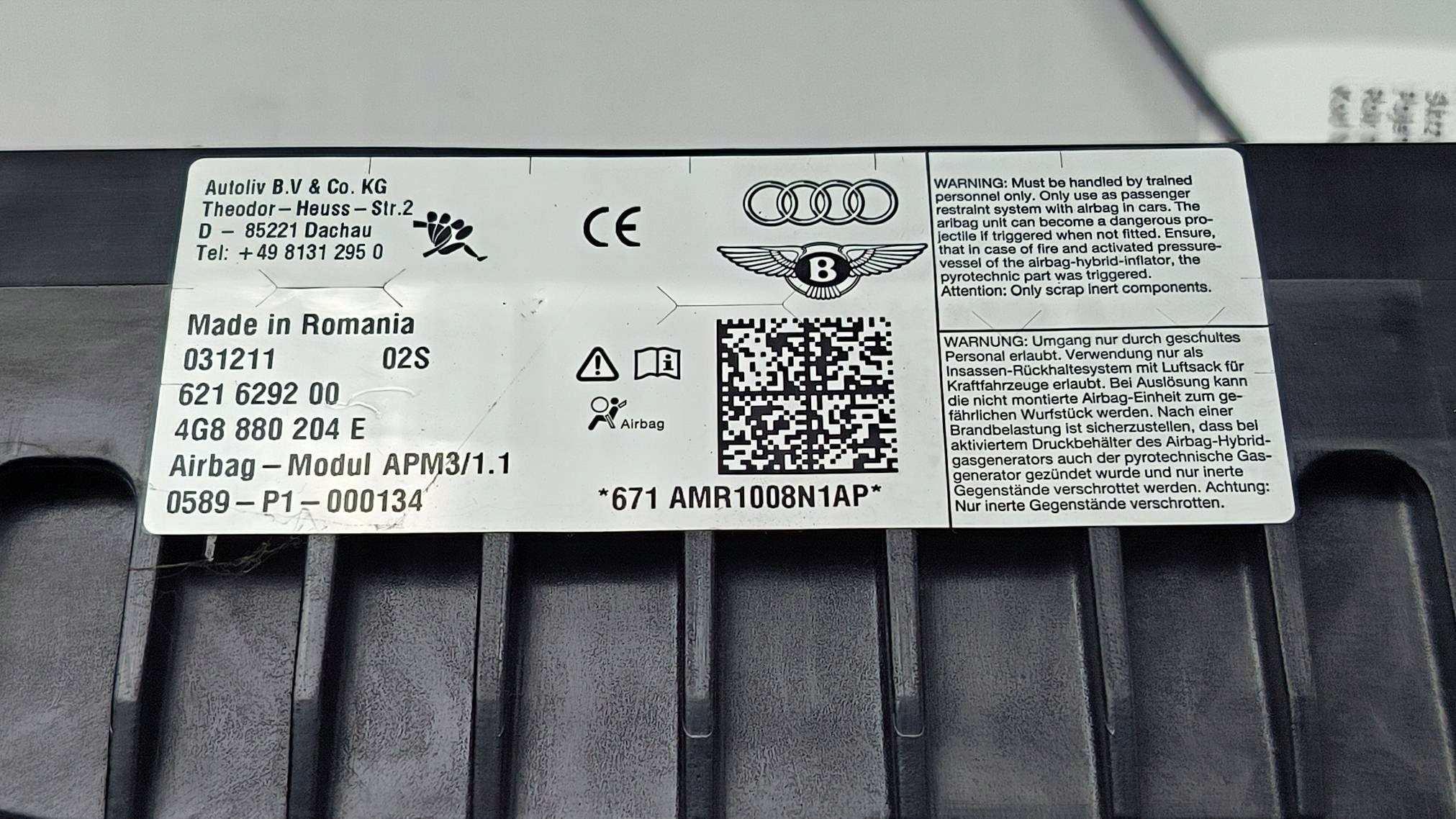Airbag AIRBAG 4G8880204E AUDI A6 C7
