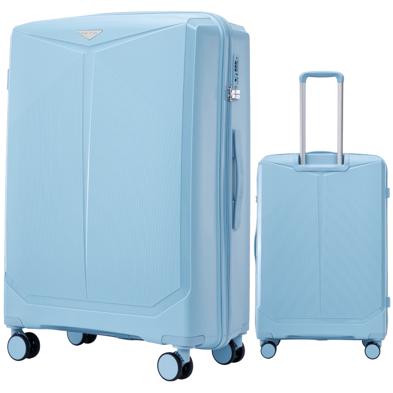 Velký XXL cestovní kufr na 4 kolečkách Wings Cestovní kufr z Polypropylenu