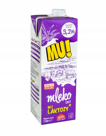 Levně Mu! Mléko Uht bez laktózy 3,2% 12 x 1 l