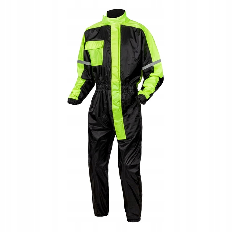 KOMBINEZON PRZECIWDESZCZOWY OZONE BLACK FLUO 2XL
