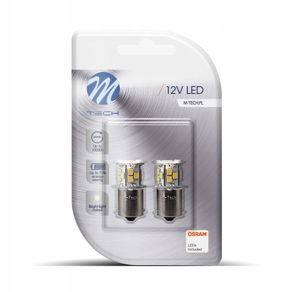 

2x Osram Led Zimna Biel P21W Ba15s Mtech LB112