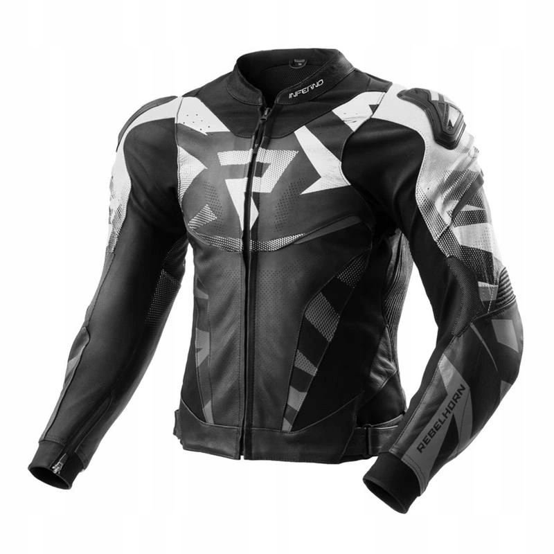 Motocyklová bunda Rebelhorn Inferno Black/white čierna biela Darčeky
