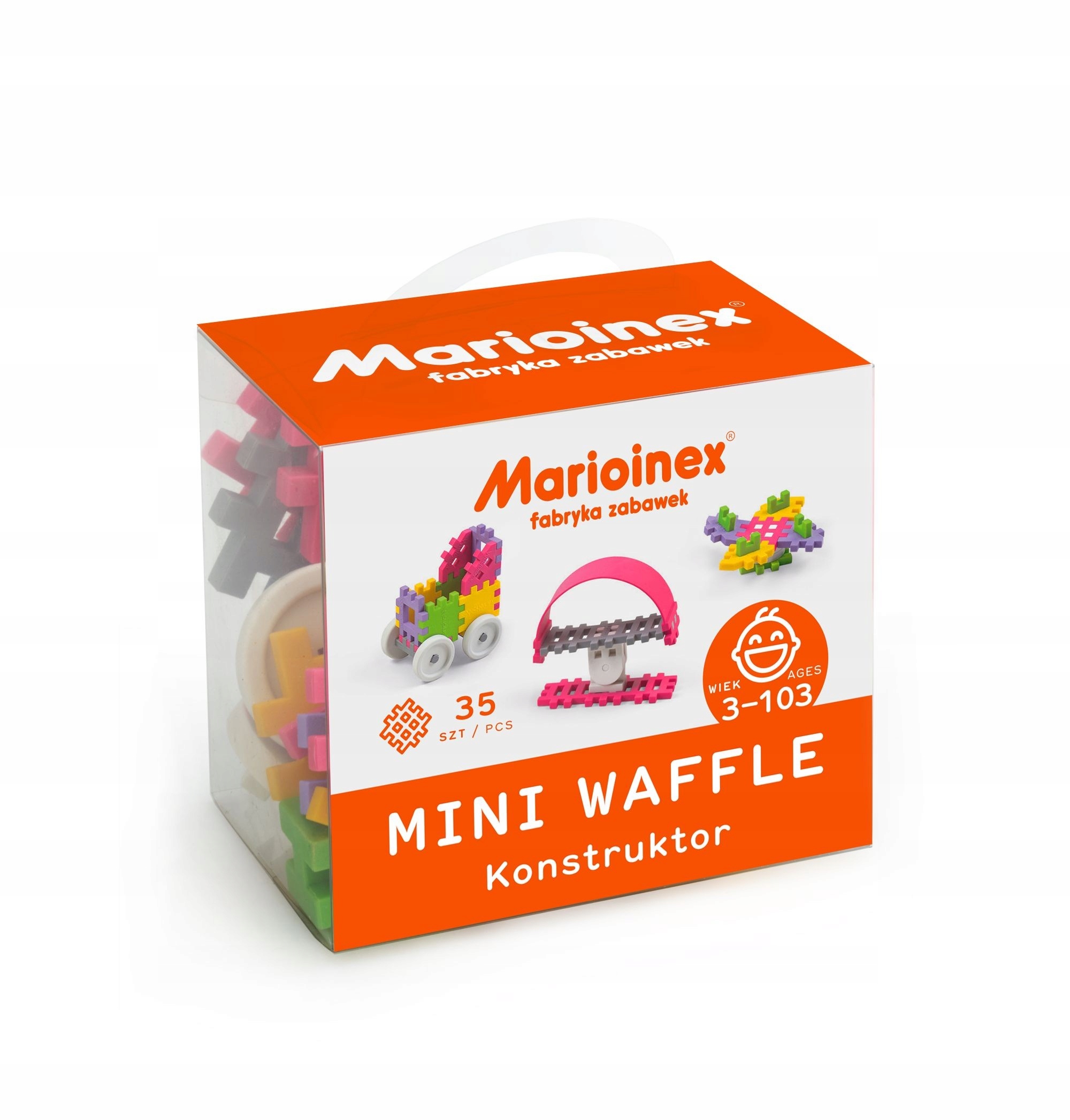 

Klocki Mini Wafle Konstruktor Dziewczynka 35 El.