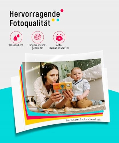 LIENE Drukarka Fotograficzna Do Smartfona Z Papierem Fotograficznym WiFi — miniatura 8