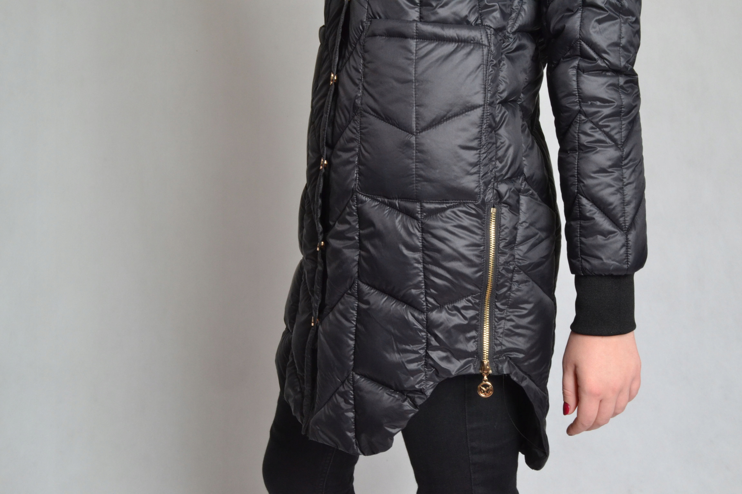 Kurtka damska pikowana rozmiar M/38 Kaptur bez kaptura