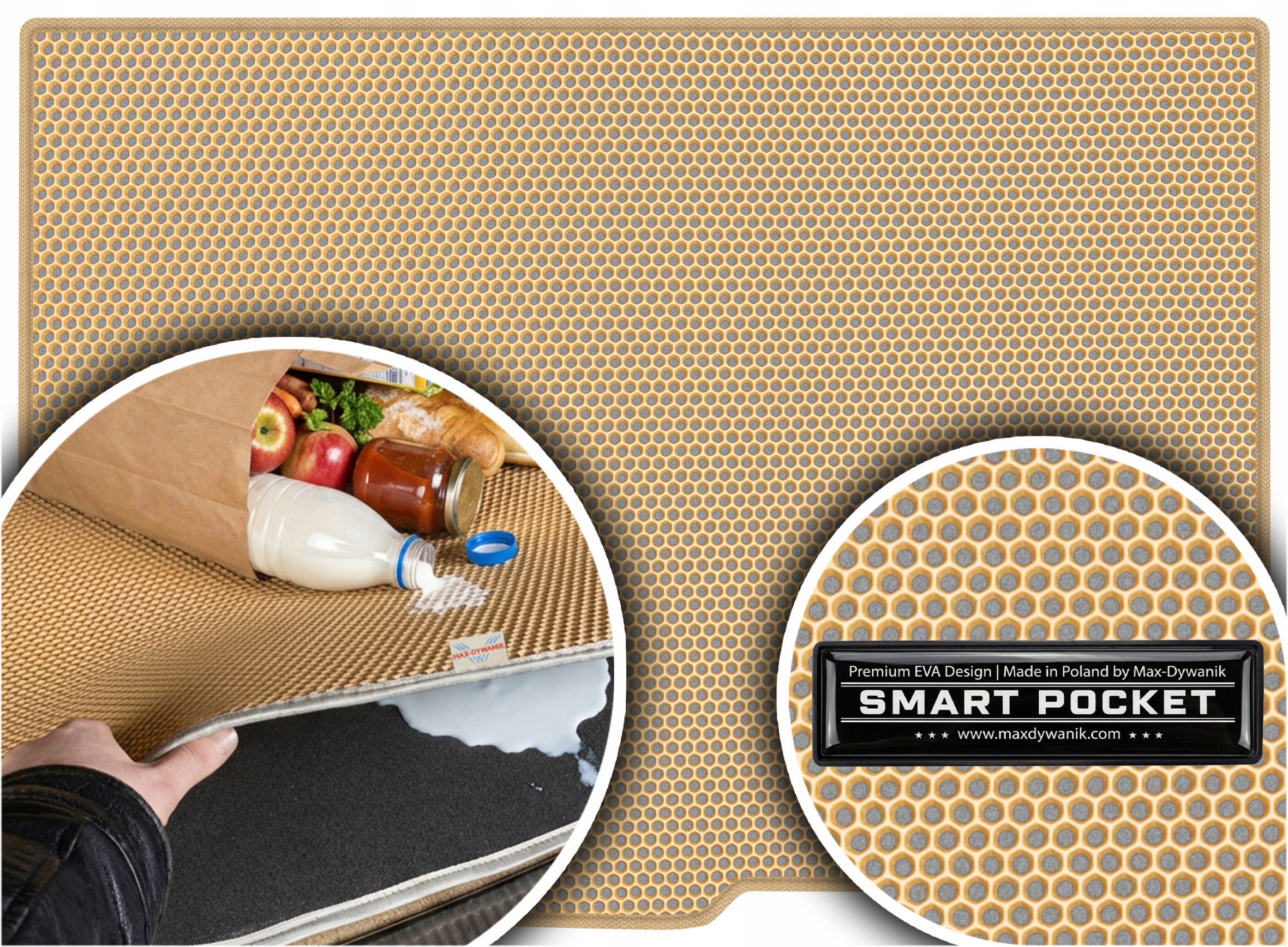 Mini Clubman F54 kombi od roku 2015-2024. Vložka do zavazadlového prostoru Eva Smart Pocket Béžová