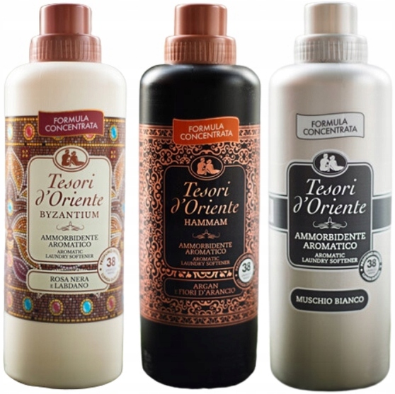 Levně Tesori d'Oriente Sada 3 italských oplachovacích přípravků 760 ml Bhm