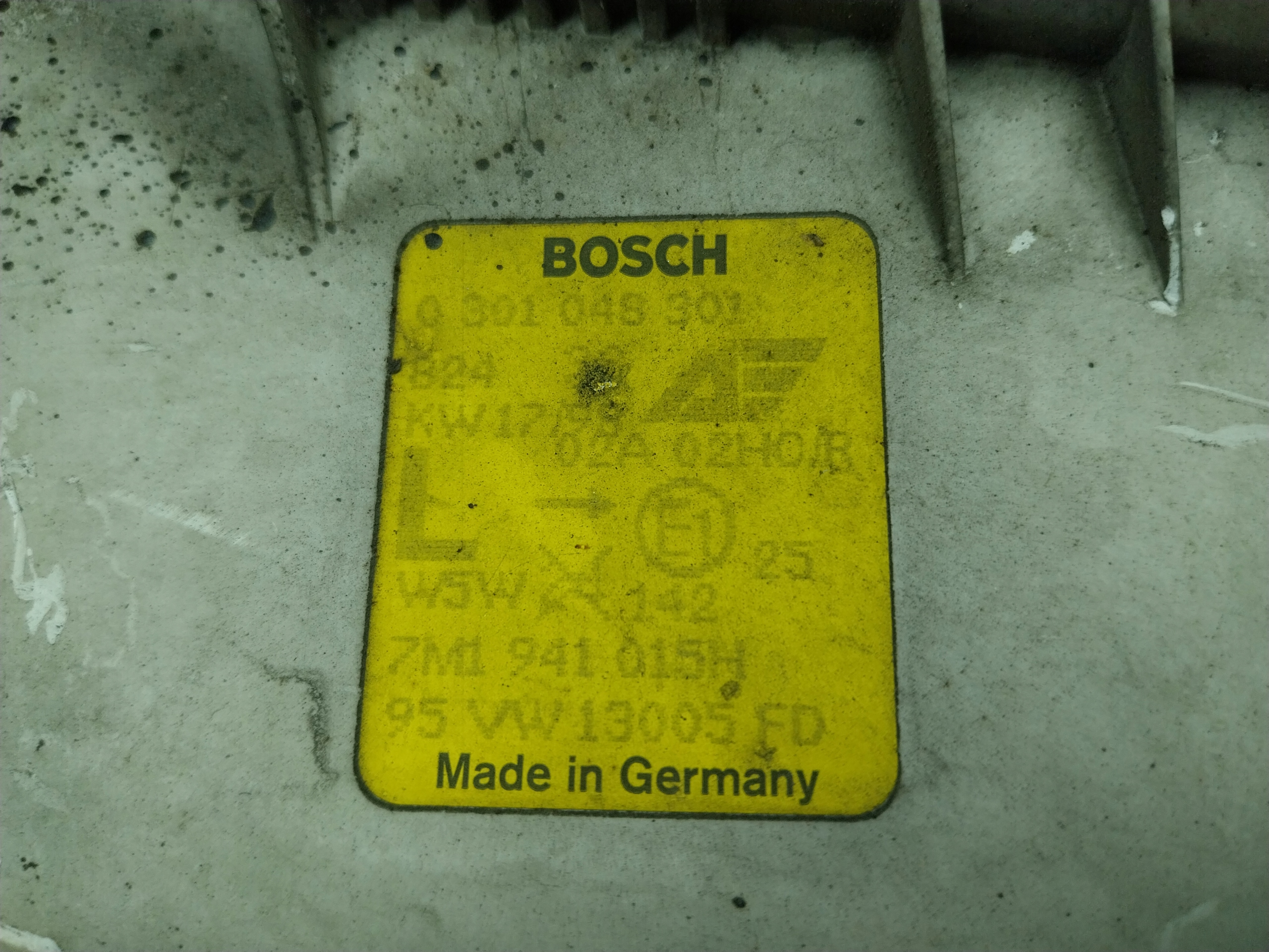 VW SHARAN and light left front front 7M1941015H EUROPA Bosch