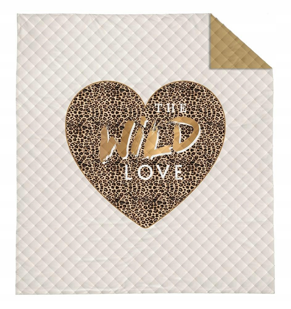 Přehoz 220x240 Wild love srdce béžový Holland