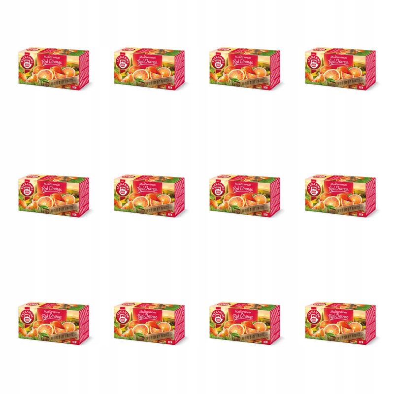 Teekanne World Of Fruits Mediterranean Red Orange 20 x 2,00 g X12